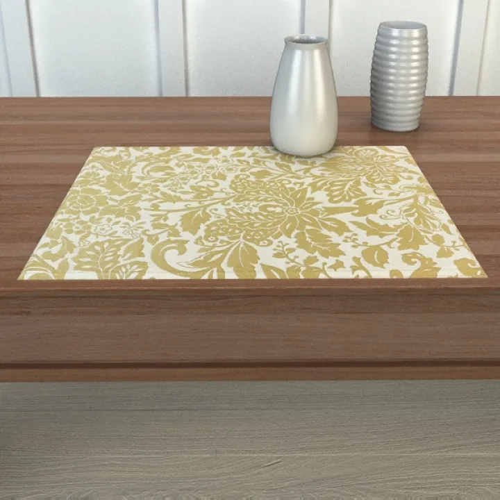 Place Mats - Gold Damask
