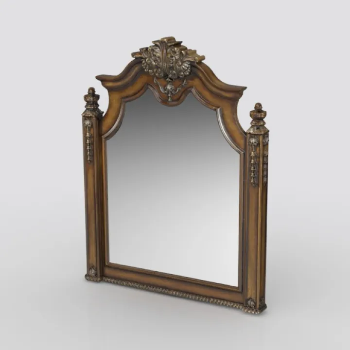 SOIMISS Specchio Da Tavolo Per Trucco Specchio Da Scrivania Stile Retrò Base Stabile in Materiale