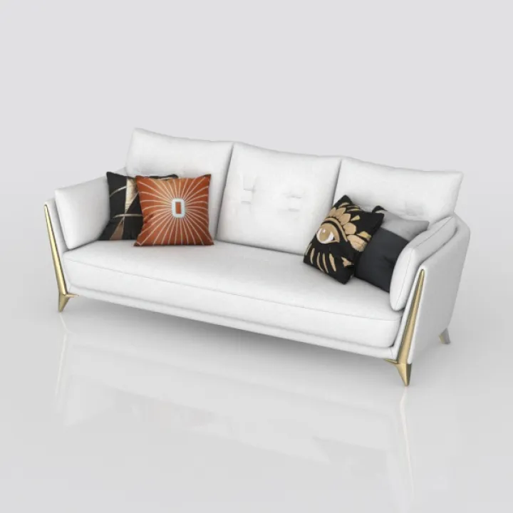 Luxury American Style Genuine Leather Sectional So