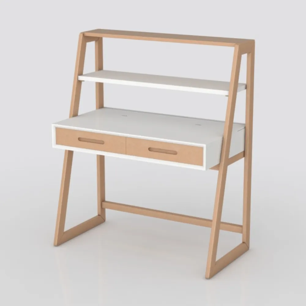 Penau Home Office Desk, Space Saving Computer Desk